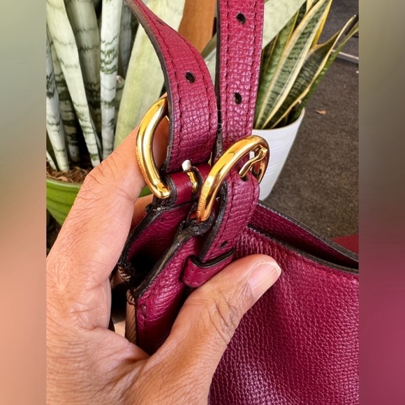 Burberry House Check Derby Leather Canterbury Tote Shoulder/Handbag Berry Pink - Picture 8 of 17